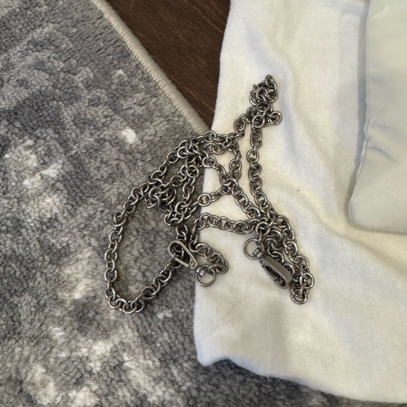 100% Authentic Prada White Clutch Bag with Strap - Picture 6 of 12